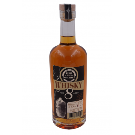 Whisky 8 ans fumé au bois de Pommier 70cl